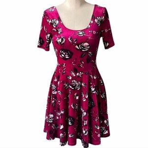 T/O Sweaters Purple Wine Velour Dress